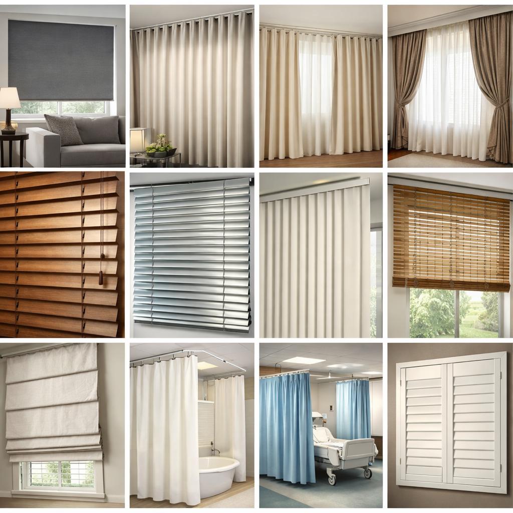 ما أنواع الستائر التي تقدمها كيان الأندلس؟